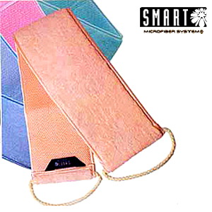 Мочалка для душа из микроволокна 70х14(10см ручки)